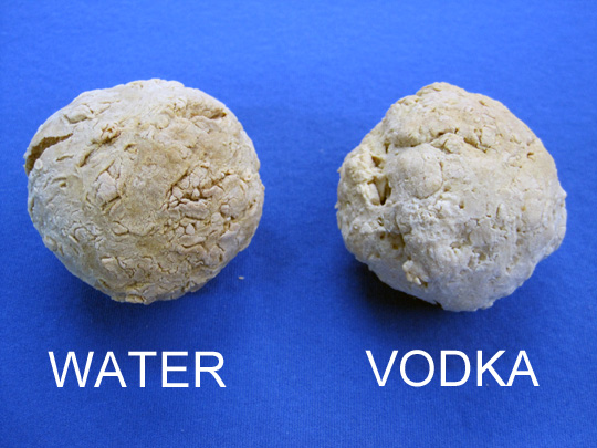 water vodka baked spheres